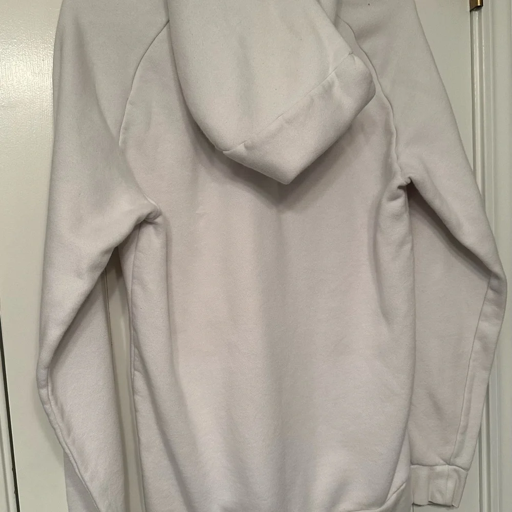 White Jordan Hoodie - Red Logo